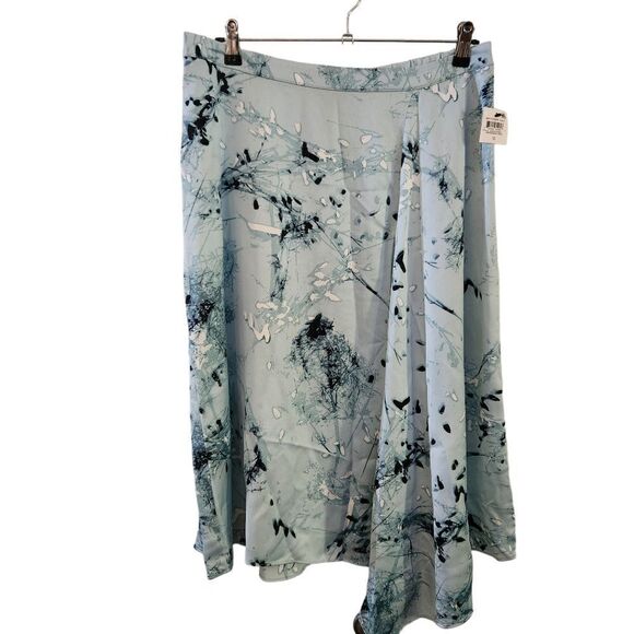 Alfani Printed Asymmetric A-Line Pull-On Elastic Waist Skirt Size 12 - Picture 1 of 7